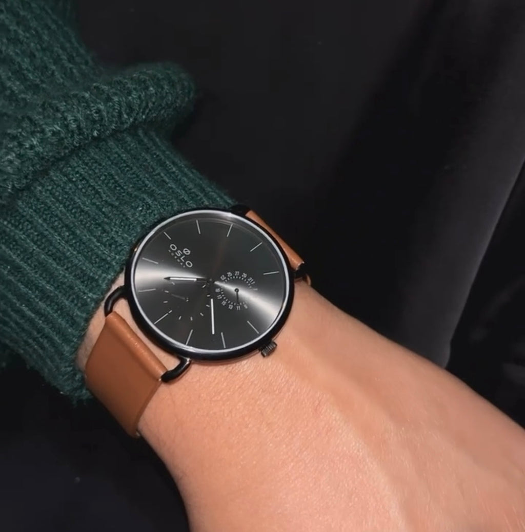 Relógio grafite Oslo