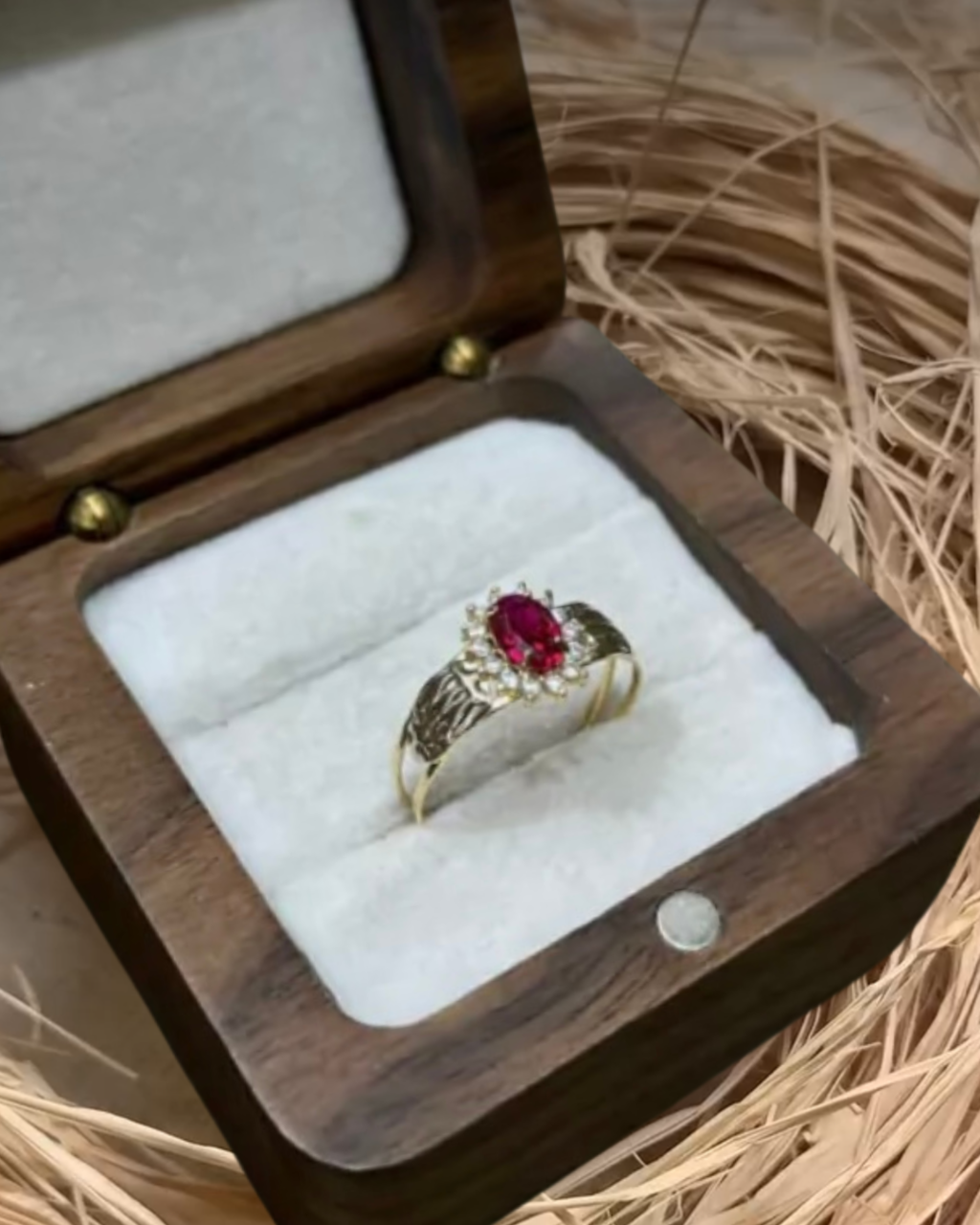 Anel de formatura direito ouro 18k