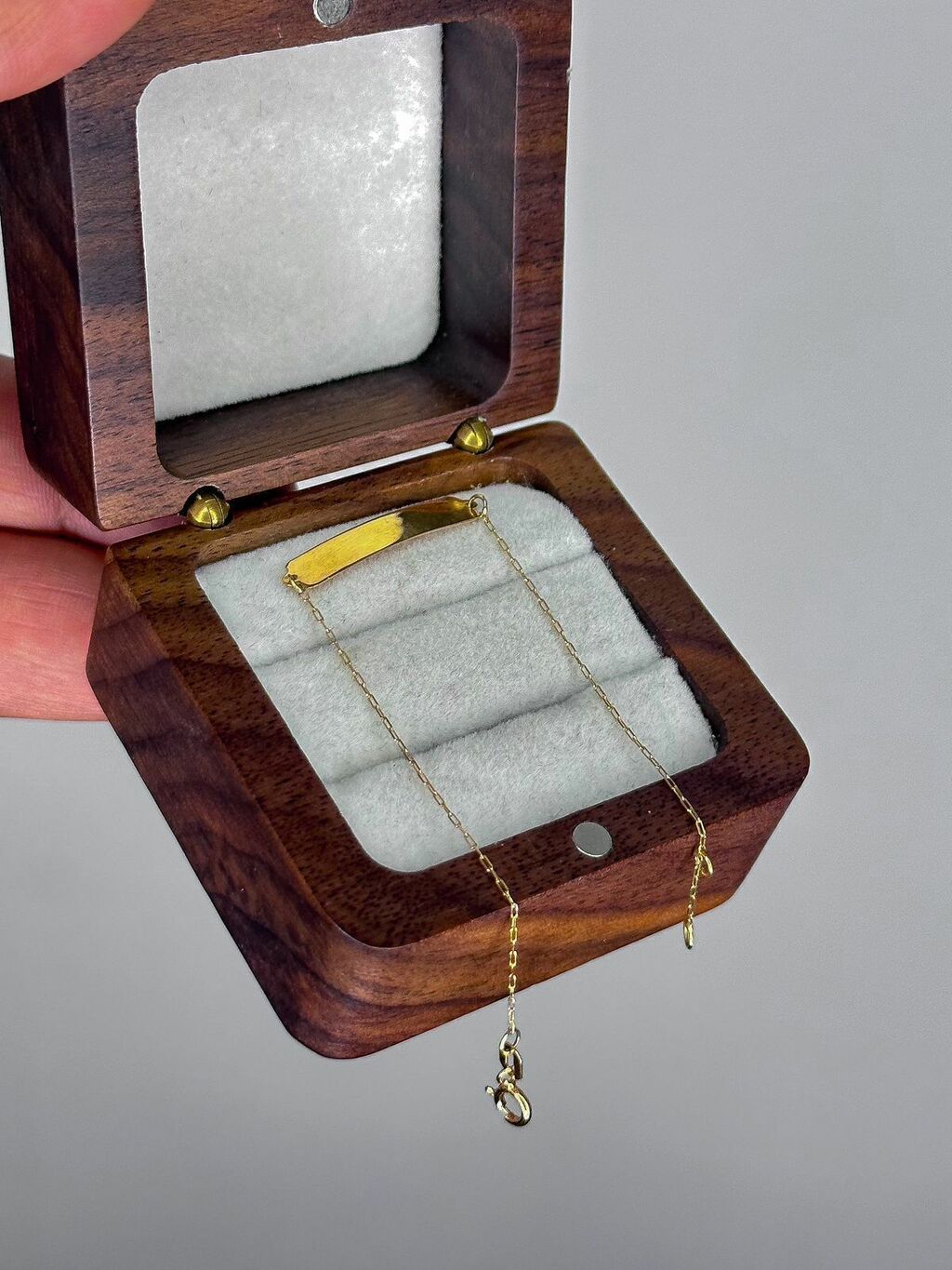 Pulseira infantil chapinha ouro 18k