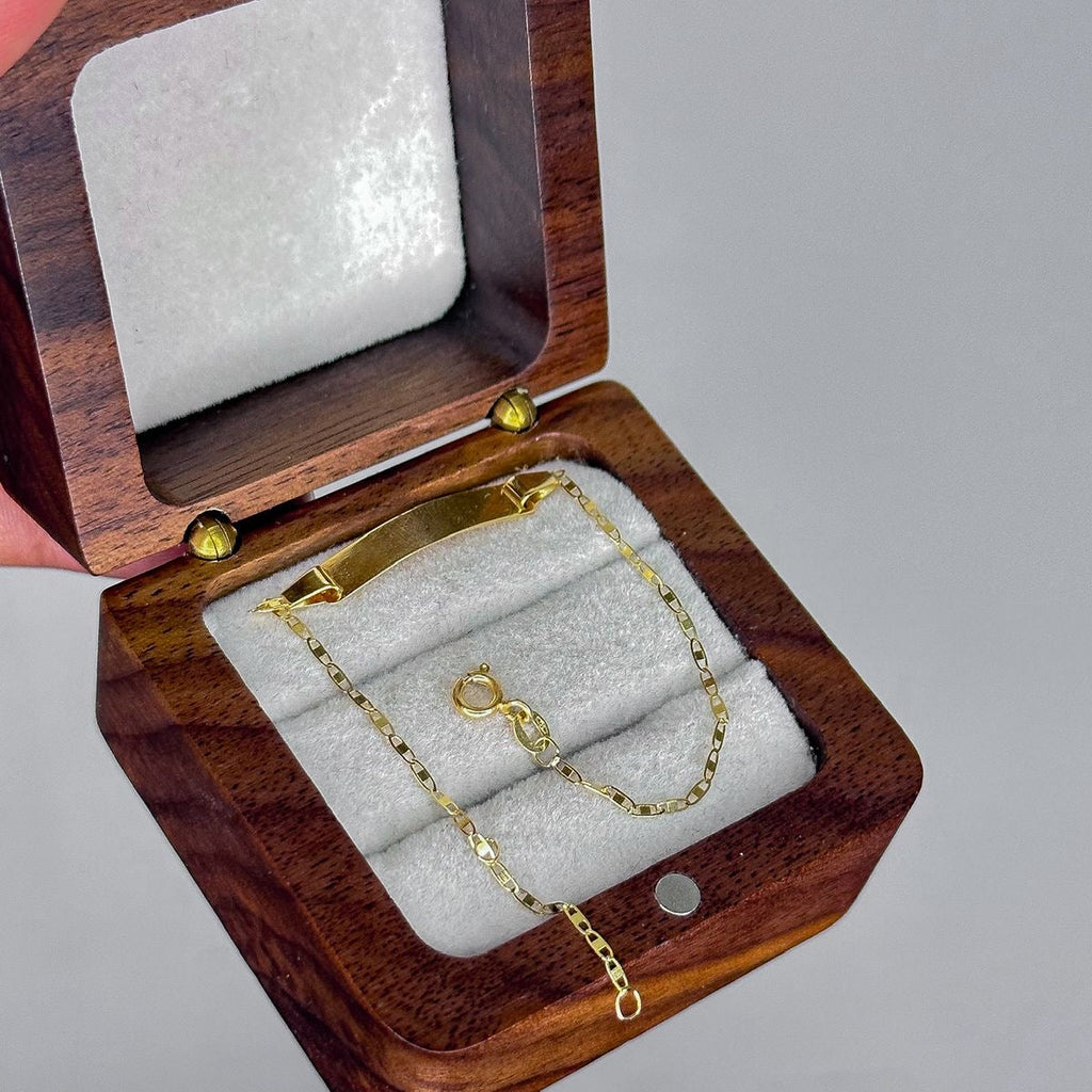 Conjunto pulseira e brinco baby ouro 18k