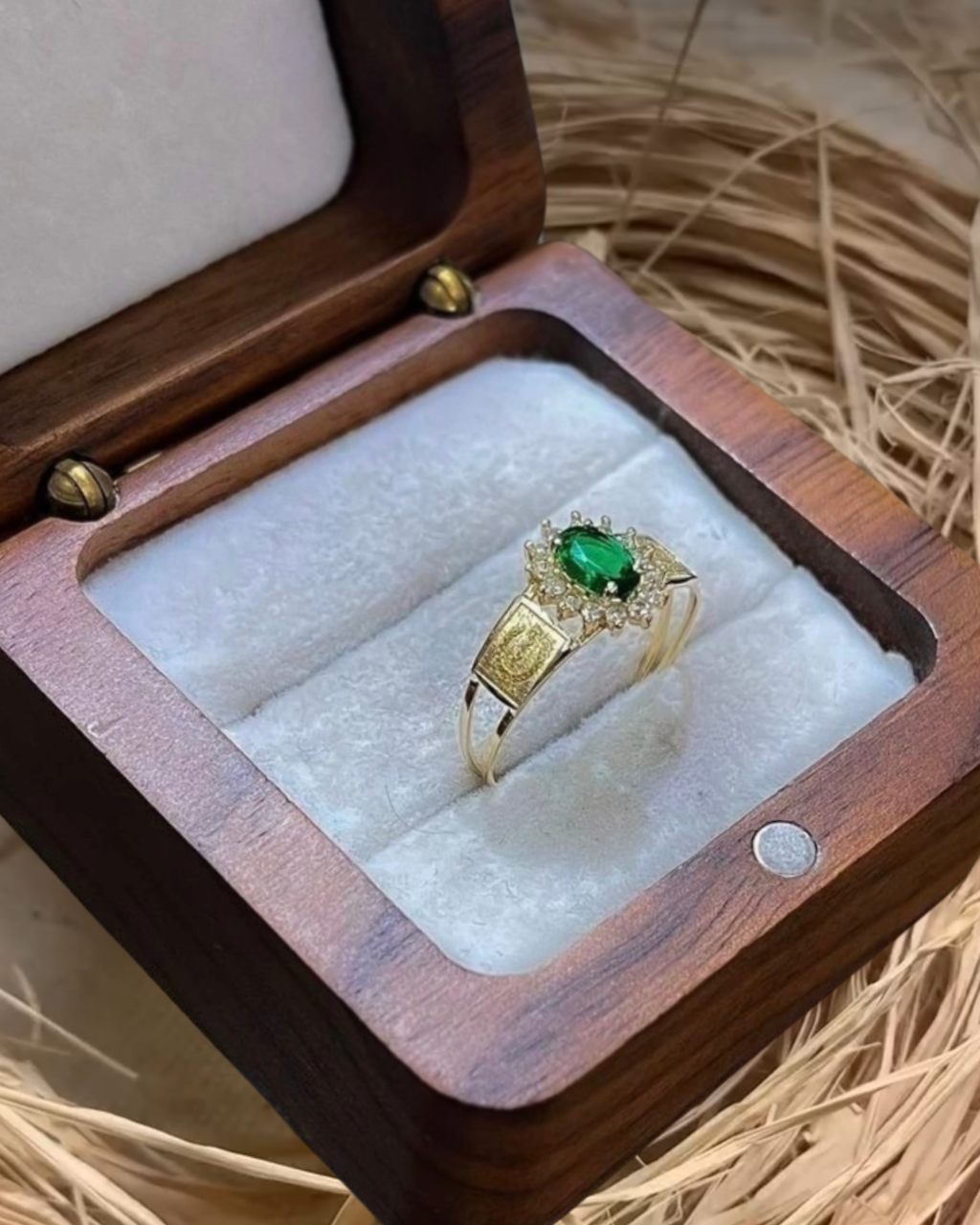 Anel formatura medicina ouro 18k