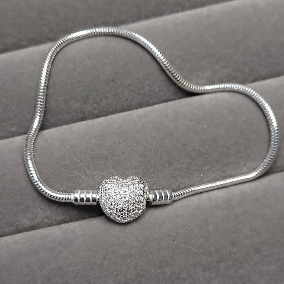 Pulseira de berloques prata 925