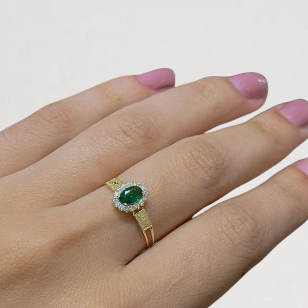 Anel de formatura enfermagem ouro 18k