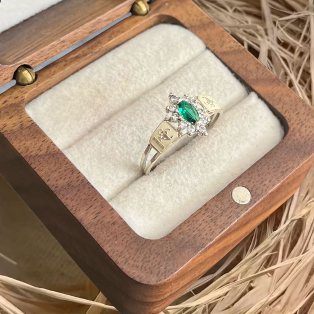 Anel de formatura enfermagem prata 925