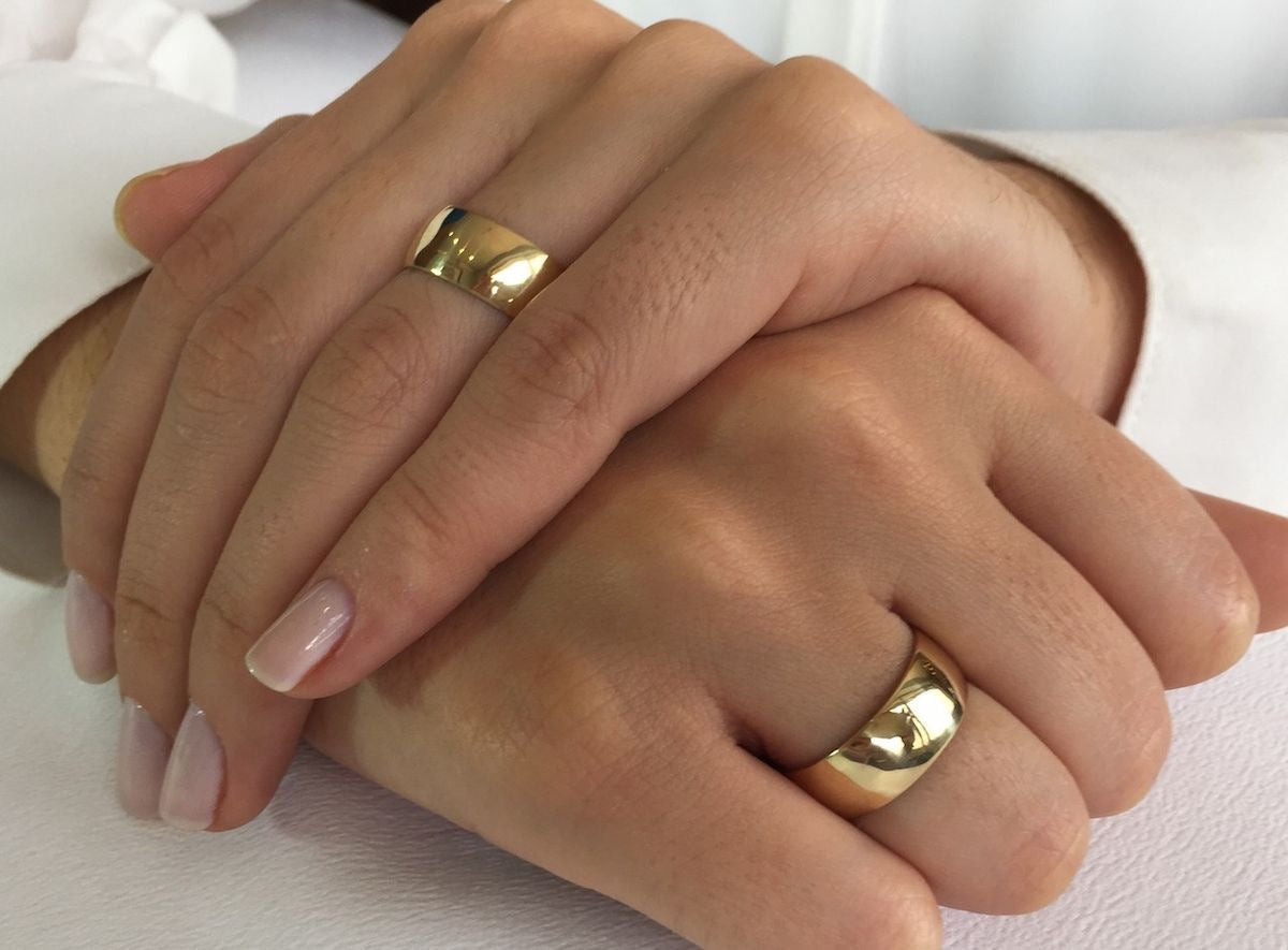 Aliança aura ouro 18k