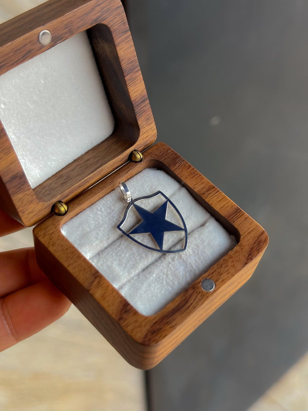 Pingente Botafogo prata 925