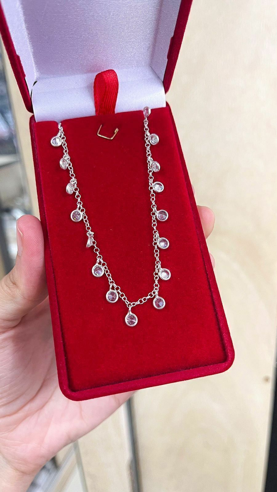 Colar e tornozeleira prata 925