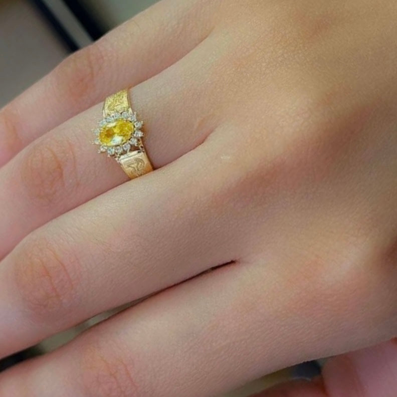 Anel formatura farmácia ouro 18k