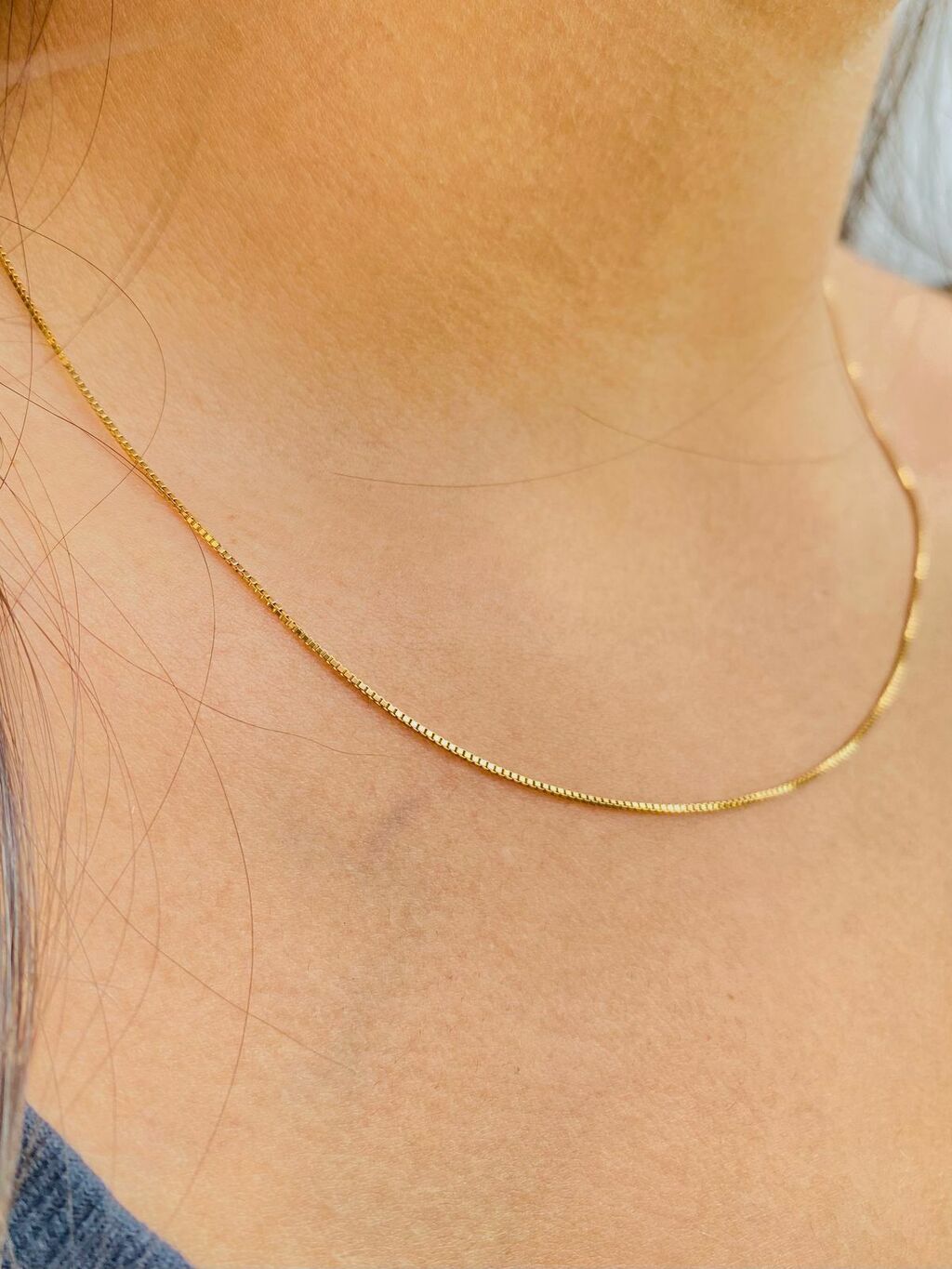 Colar veneziana ouro 18k