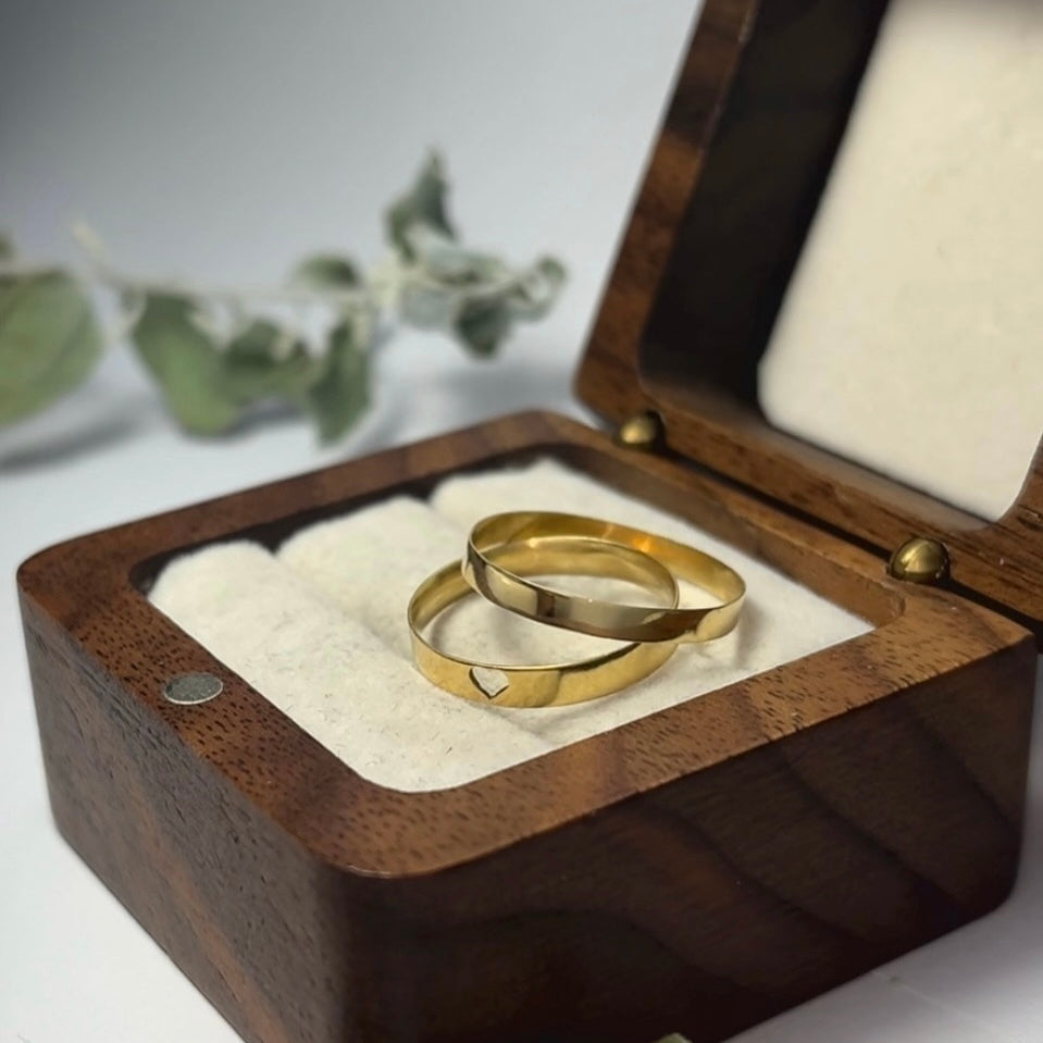 Aliança lov ouro 18k