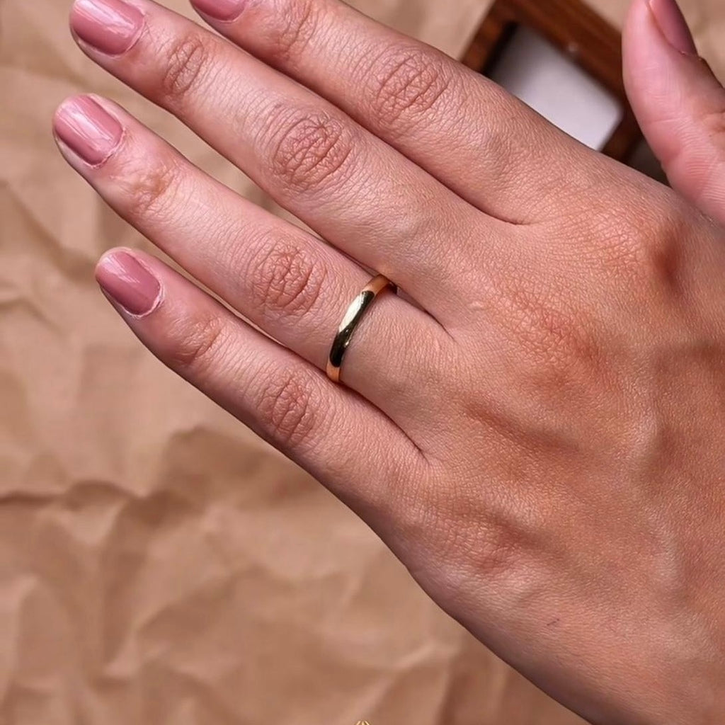 Aliança clássica ouro 18k 2,5mm