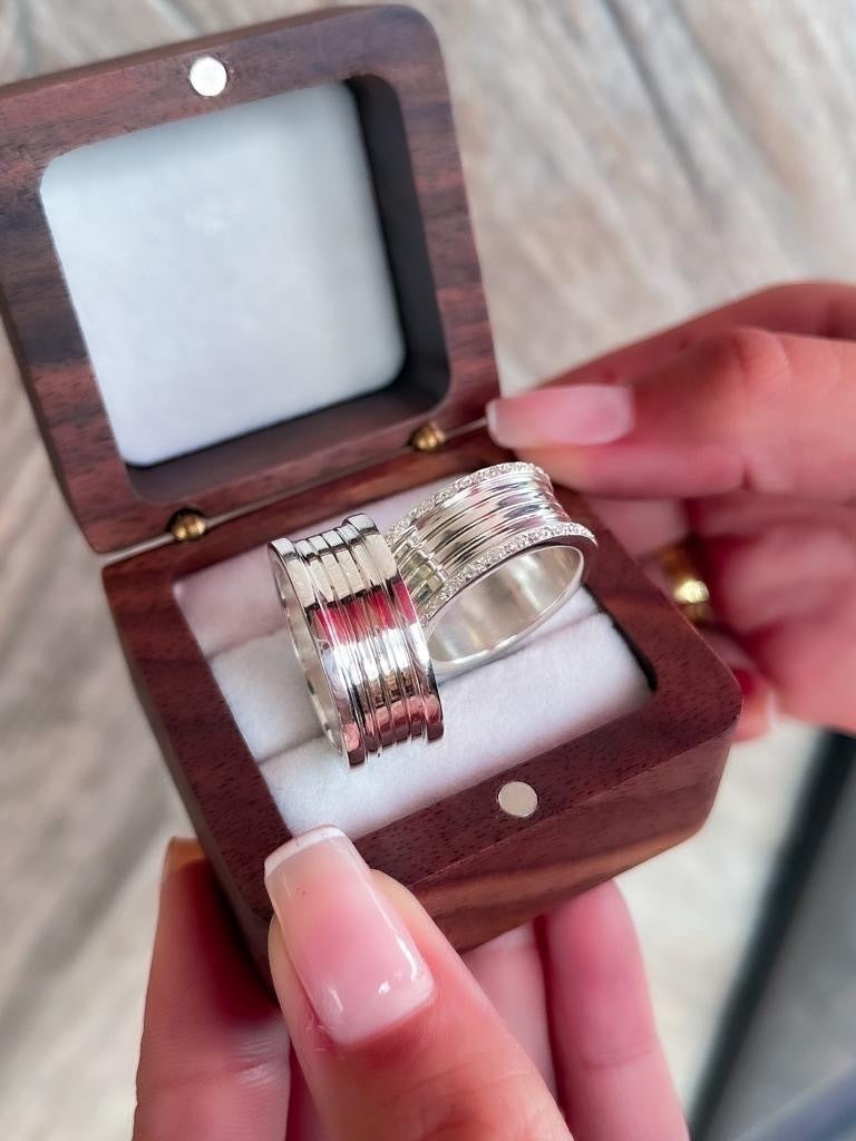 Aliança bv prata 925