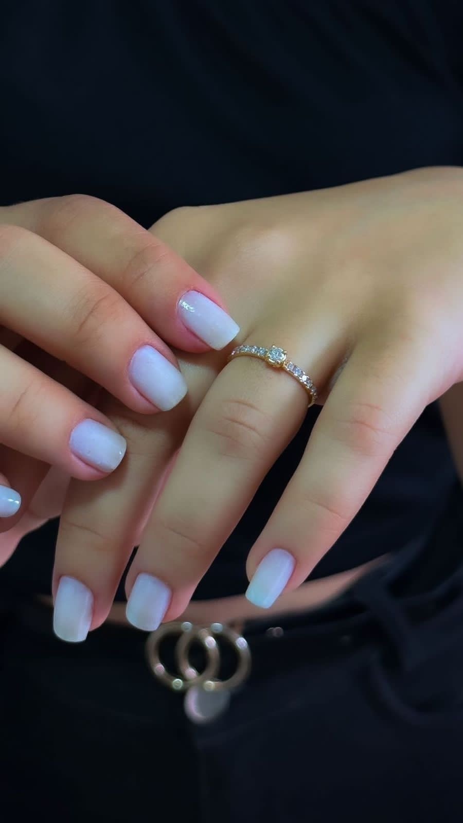 Anel moissanite ouro 18k