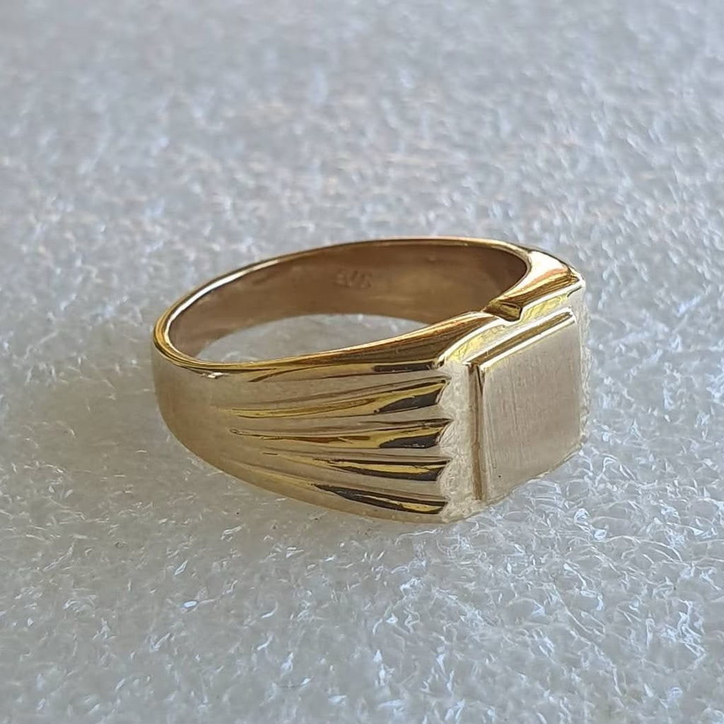 Anel biker ouro 18k