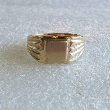 Anel biker ouro 18k