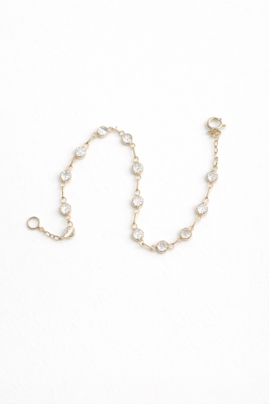 Pulseira brilhantes ouro 18k