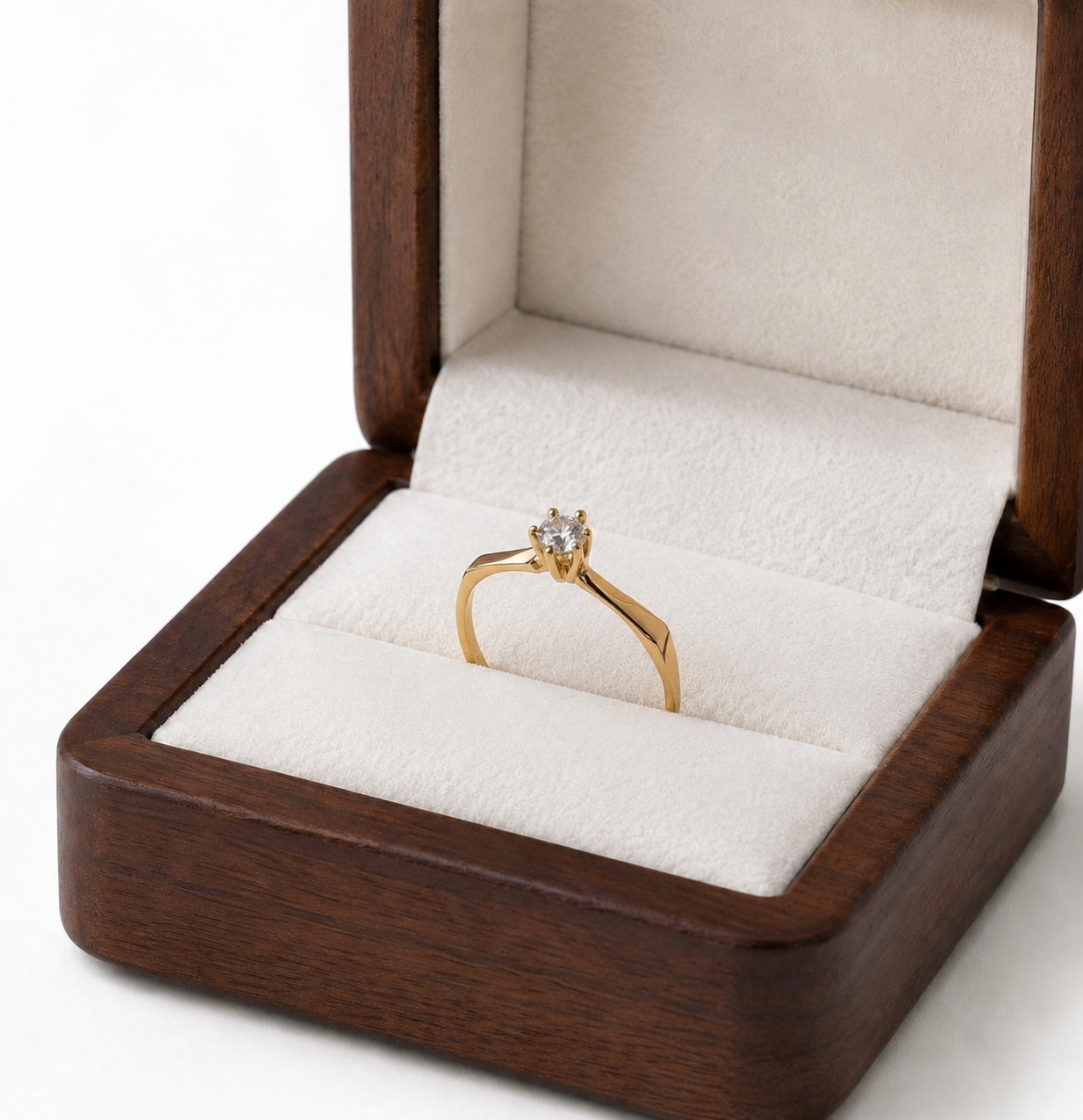 Anel solitário classic ouro 18k