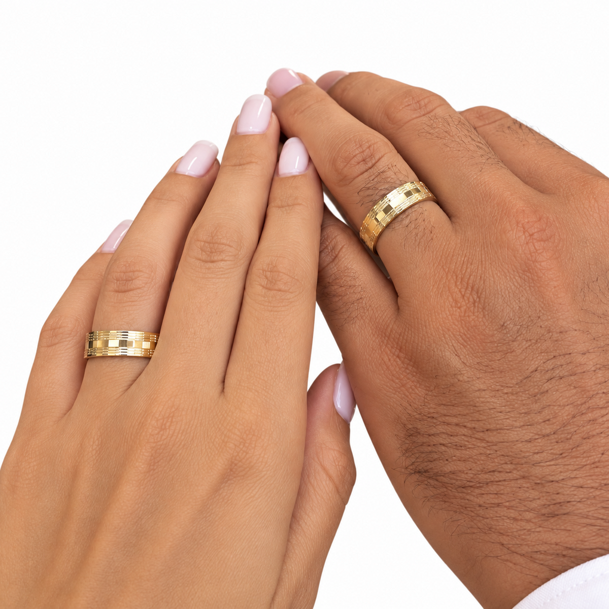 Alianças em ouro 18k 6mm