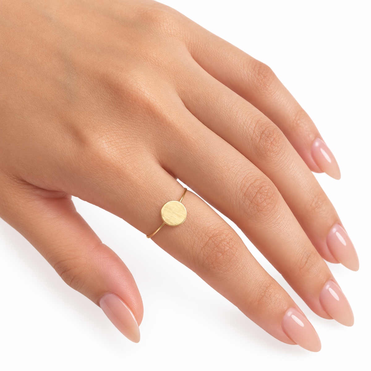 Anel solar ouro 18k