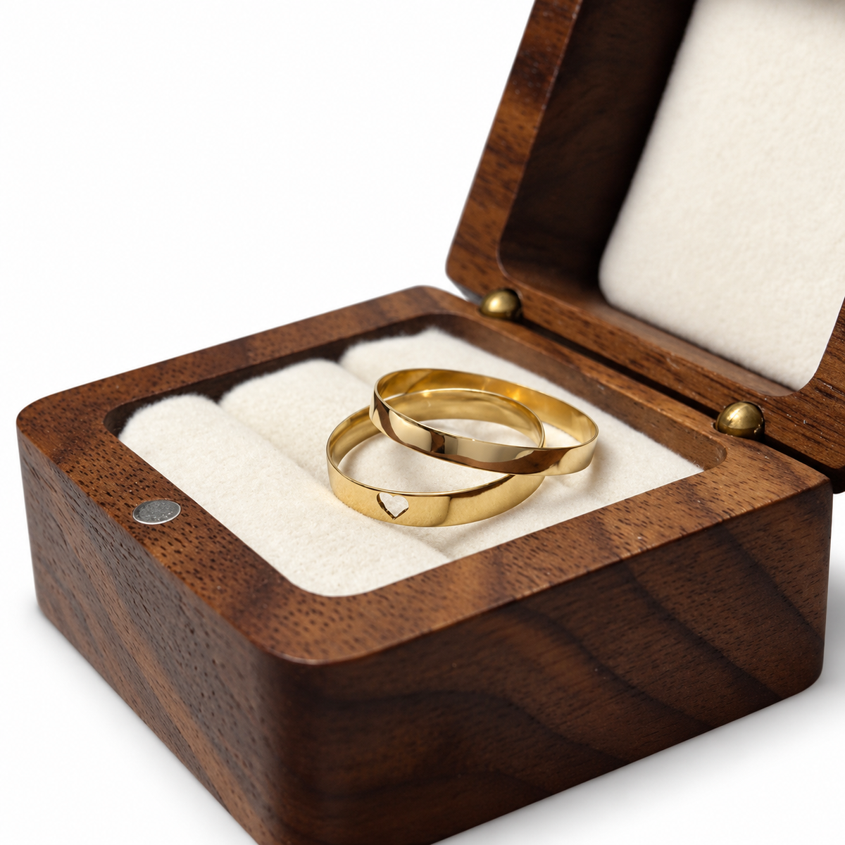 Aliança lov ouro 18k