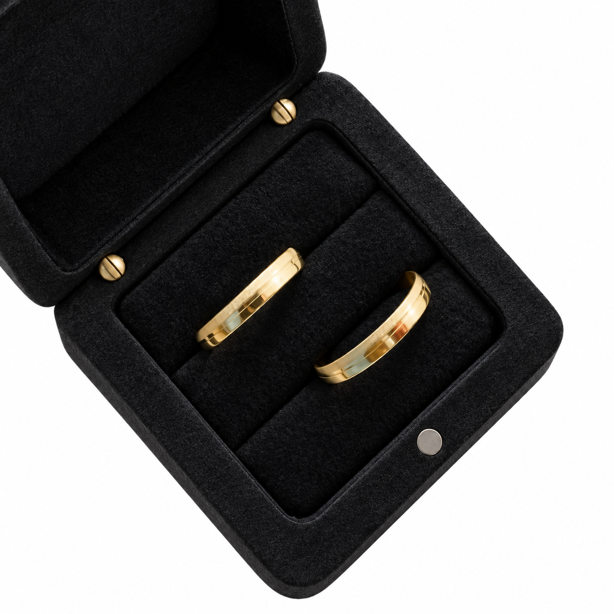 Aliança infinit ouro 18k 3mm