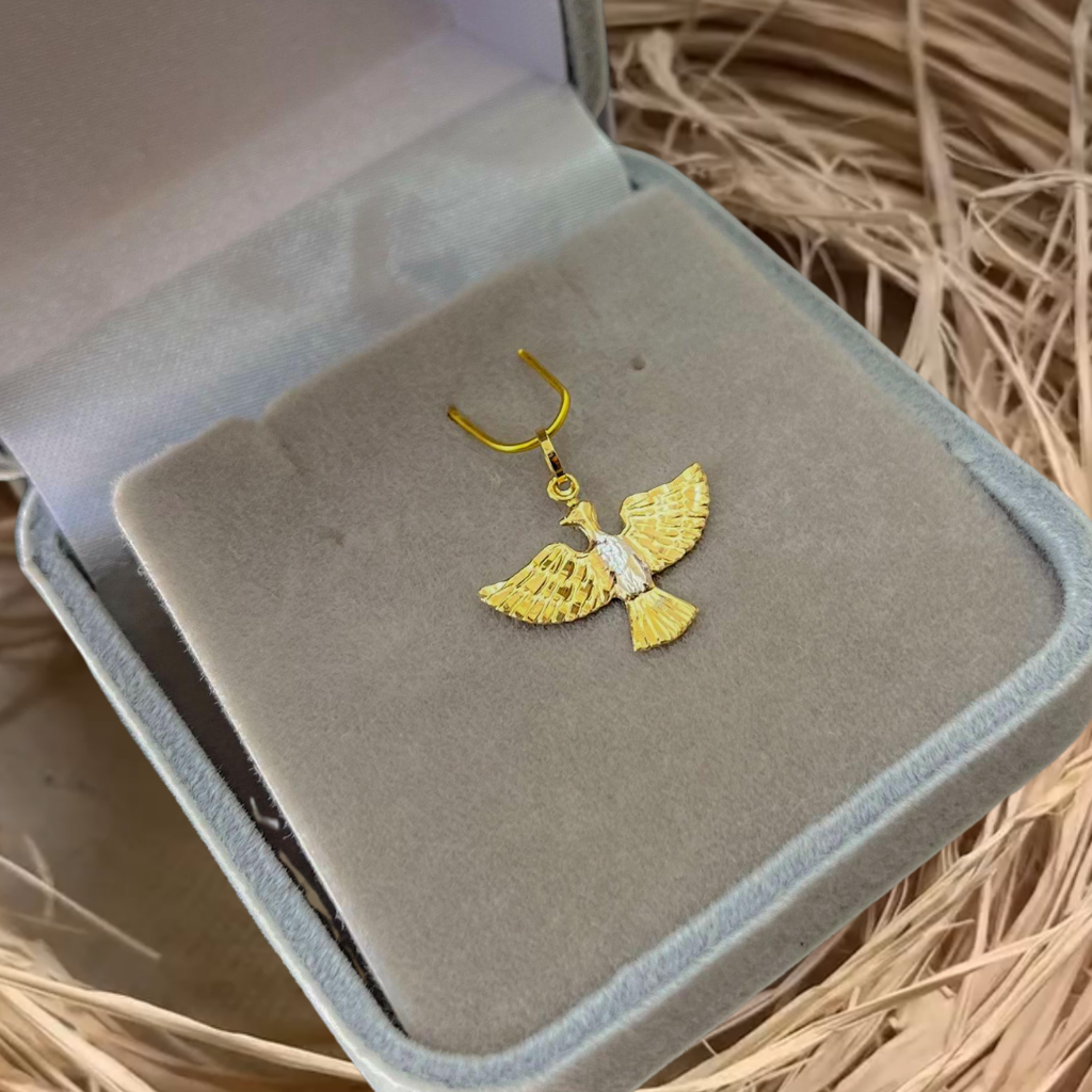 Pingente Espírito Santo ouro 18k