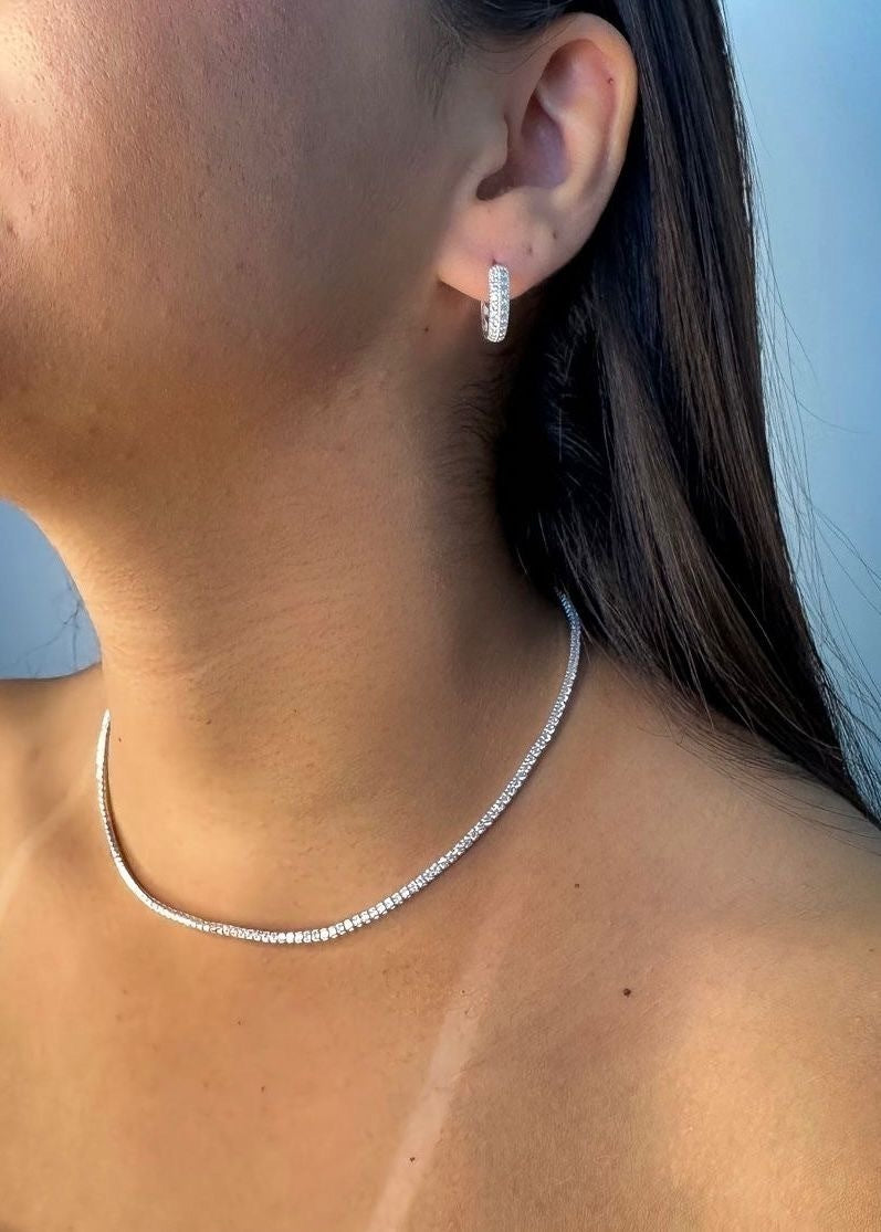 Colar Riviera prata 925