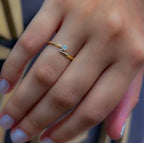 Anel luzes ouro 18k