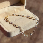 Pulseira brilhantes ouro 18k