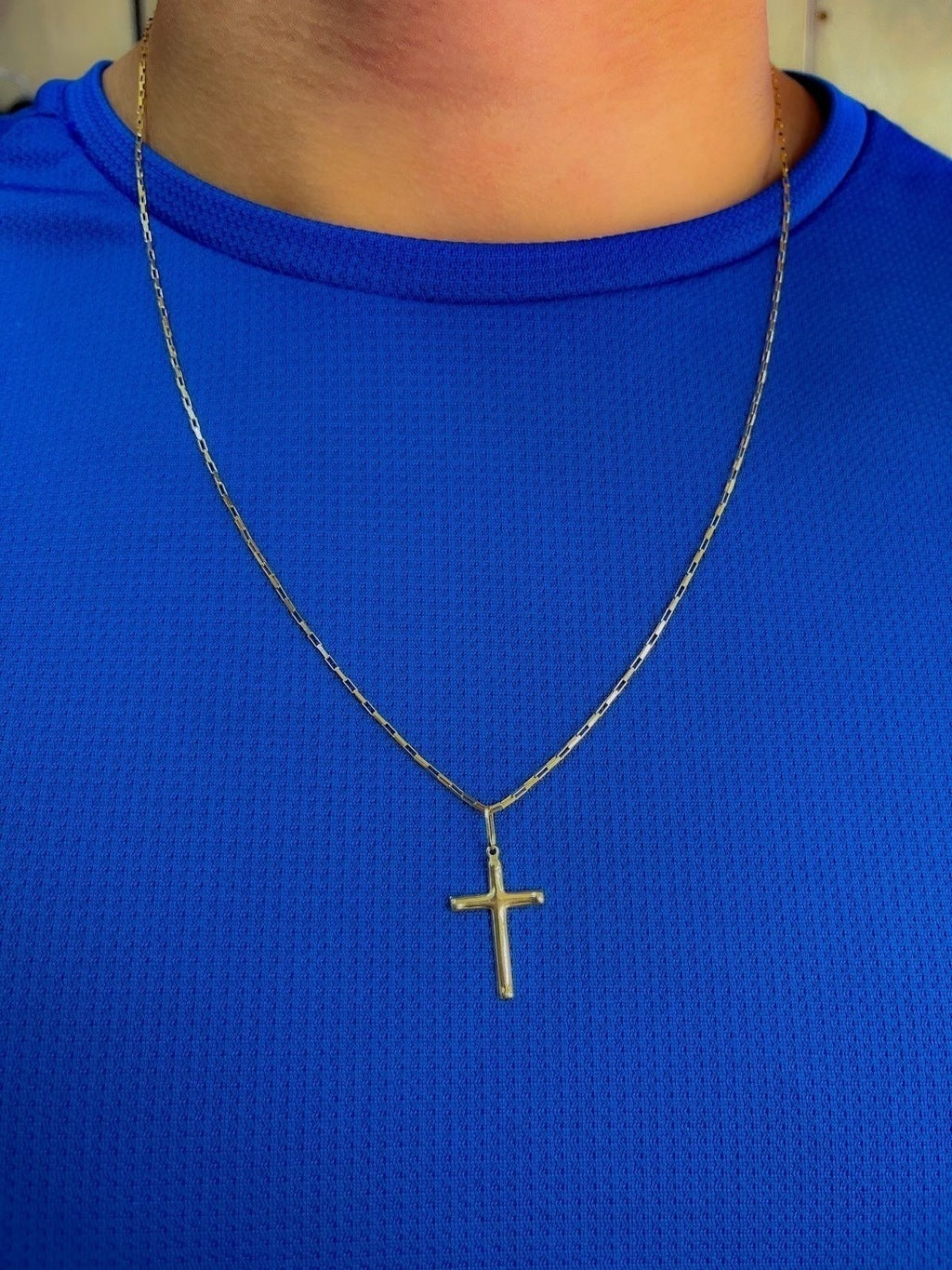 Colar cartier cruz ouro 18k