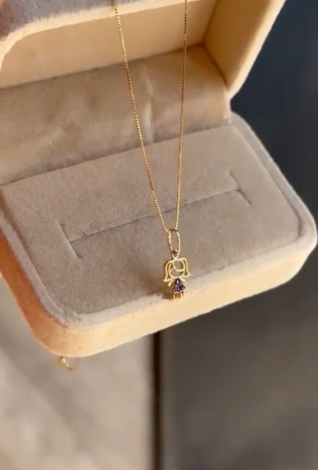 Colar veneziana menina ouro 18k