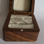 Anel solitário clássico prata 925