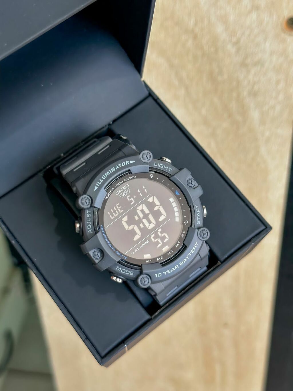 Relógio Casio preto silicone