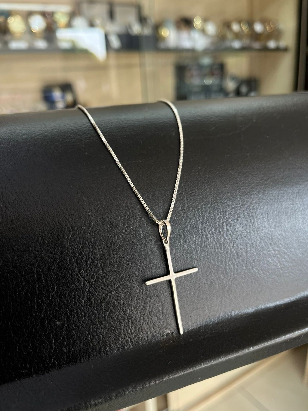 Colar cruz prata 925