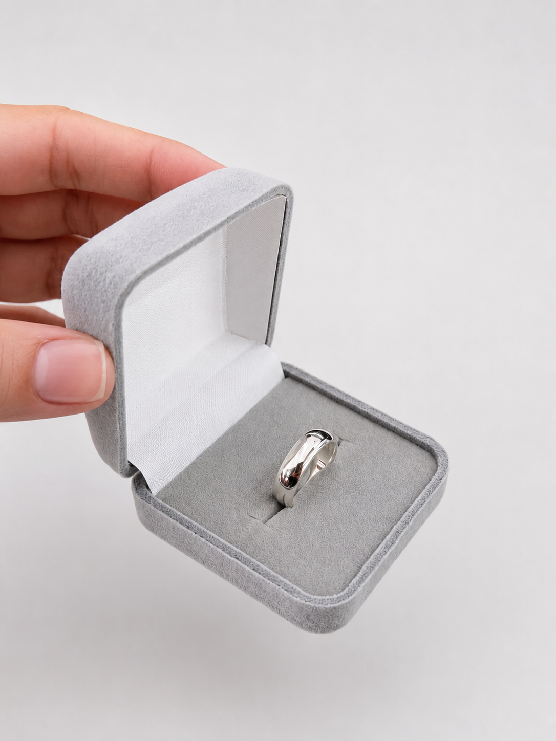 unidade aliança 5mm prata 950