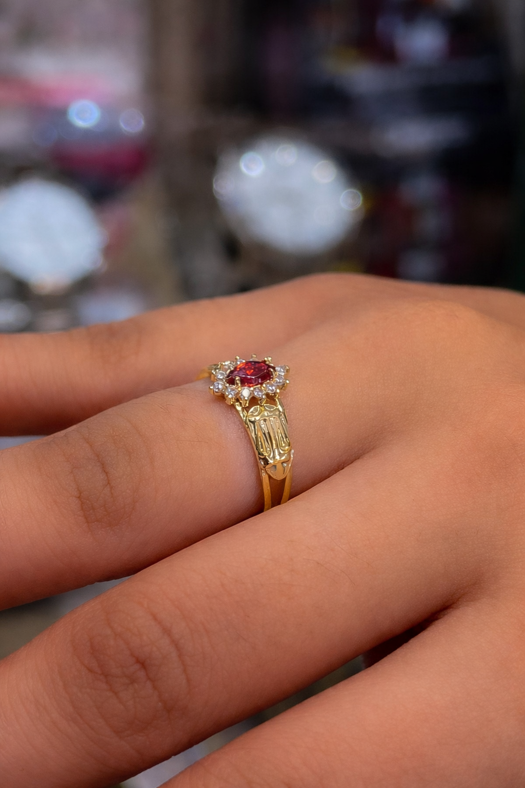 Anel de formatura direito ouro 18k