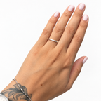 Aliança abaulada 2mm prata 950