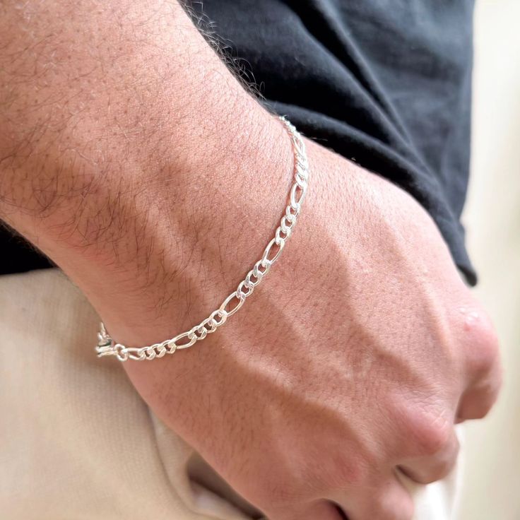 Pulseira Prata Elo 3x1
