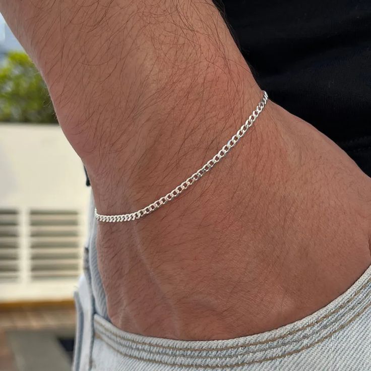 Pulseira grumet prata
